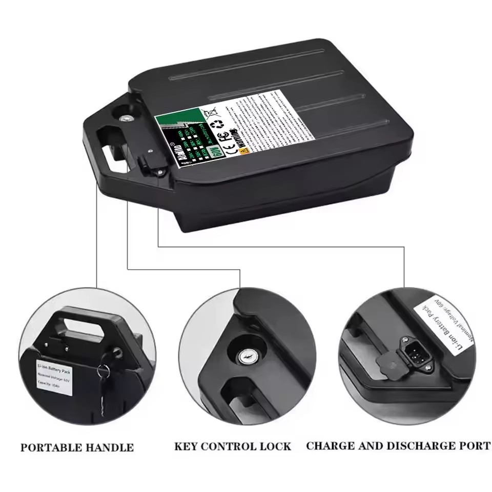 แบตเตอรี่ลิเธียมสำหรับยานพาหนะ - 60V 50Ah Electric Scooter Battery บทวิจารณ์และราคา