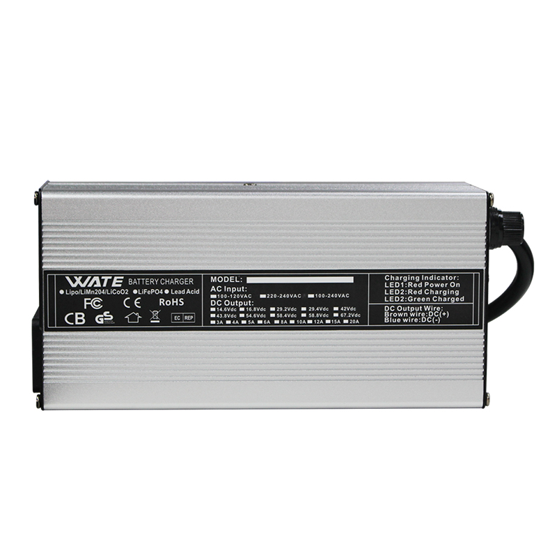 58.4V 12A LiFePO4 เครื่องชาร์จ - 84V 20A Smart Charger บทวิจารณ์และราคา